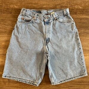 Levi's USA 560 Jean Shorts Men's 33 Blue Denim Orange Tag Vintage March 1996 E15